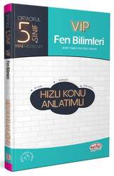 Editör Yayınevi - Editör Yayınları 5. Sınıf VIP Fen Bilimleri Hızlı Konu Anlatımlı