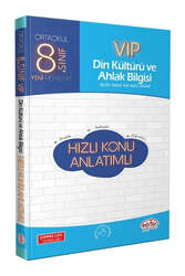 Editör Yayınevi - Editör Yayınları 8.Sınıf VİP Din Kültürü ve Ahlak Bilgisi Hızlı Konu Anlatımı