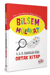 Editör Yayınevi - Editör Yayınları Bilsem Mülakat 1. 2. 3. Sınıflar İçin Ortak Kitap