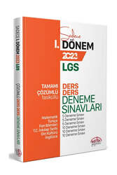 Editör Yayınevi - Editör Yayınları LGS 1.Dönem Ders Ders Tamamı Çözümlü Deneme Sınavları