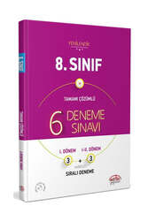 Editör Yayınevi - Editör Yayınları 8.Sınıf 6 Deneme Tamamı Çözümlü