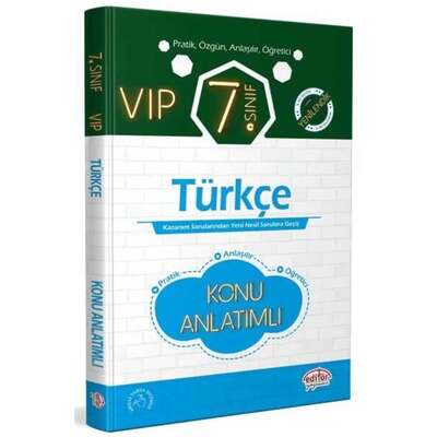 Editör Yayınları 7. Sınıf VIP Türkçe Konu Anlatımlı - 1