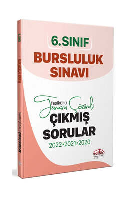 Editör Yayınları 6.Sınıf Bursluluk 3 Yıl Çıkmış Sorular ve Çözümlier - 1