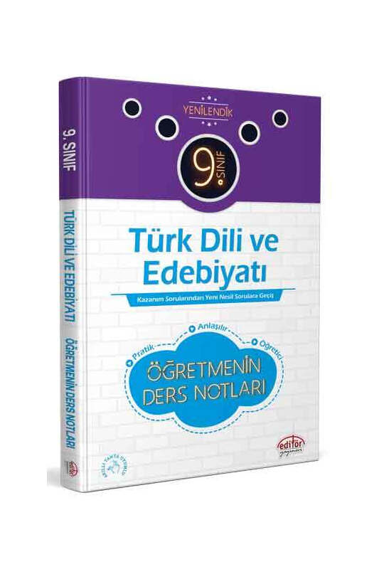 Editör Yayınevi 9. Sınıf Türk Dili Edebiyatı Öğretmenin Ders Notları