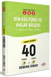 ​Editör Yayınları LGS Din Kültürü ve Ahlak Bilgisi Tamamı Çözümlü 40 Deneme Sınavı - Editör Yayınları