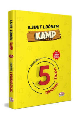 Editör Yayınevi 8. Sınıf 1. Dönem Kamp 5 Fasikül Deneme Sınavı - 1