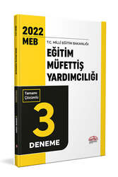 Editör Yayınevi MEB Eğitim Müfettiş Yardımcılığı Tamamı Çözümlü 3 Deneme Sınavı - Editör Yayınları