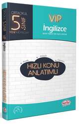 Editör Yayınevi - Editör Yayınları 5. Sınıf VIP İngilizce Hızlı Konu Anlatımlı