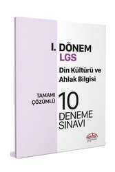 Editör Yayınları LGS 1.Dönem Din Kültürü ve Ahlak Bilgisi Tamamı Çözümlü 10 Deneme - Editör Yayınları