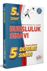 Editör Yayınevi 5. Sınıf Bursluluk Sınavı Çözümlü 5 Deneme Sınavı - Editör Yayınları