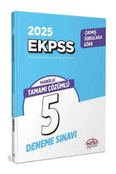 Editör Yayınları 2025 E-KPSS Tamamı Çözümlü Fasiküllü 5 Deneme Sınavı - Editör Yayınları