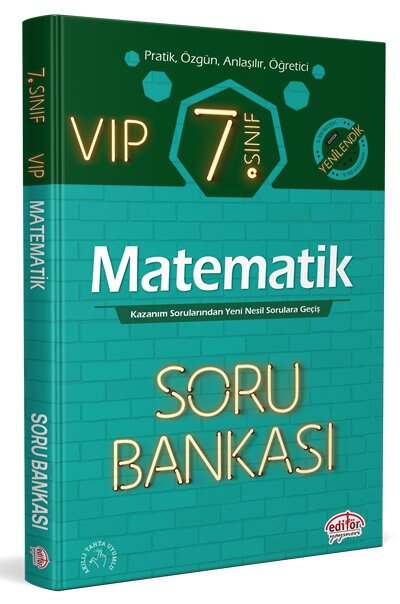 Editör Yayınları 7. Sınıf VIP Matematik Soru Bankası