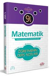 Editör Yayınevi - Editör Yayınları 9.Sınıf Matematik Öğretmenin Ders Notları