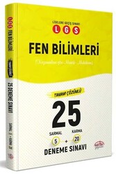Editör Yayınevi - ​Editör Yayınları LGS Fen Bilimleri Tamamı Çözümlü 25 Deneme Sınavı