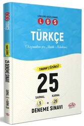Editör Yayınevi - ​Editör Yayınları LGS Türkçe Tamamı Çözümlü 25 Deneme Sınavı