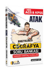 Eğit Akademi 2026 MEB-AGS KPSS Haritalarla Atak Coğrafya Soru Bankası - Eğit Akademi 