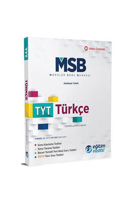Eğitim Vadisi Yayınları TYT Türkçe Modüler Soru Bankası Video Çözümlü - 1