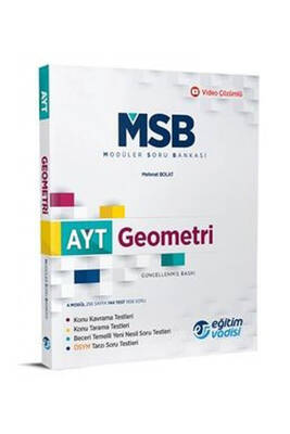 Eğitim Vadisi Yayınları AYT Geometri Güncel MSB Modüler Soru Bankası - 1