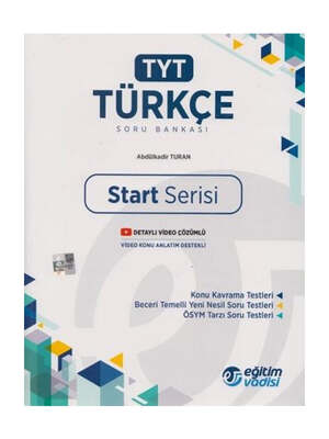 Eğitim Vadisi TYT Türkçe Start Serisi Soru Bankası - 1