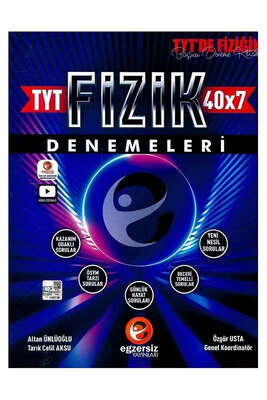 Egzersiz Yayınları YKS TYT Fizik 40x7 Denemeleri - 1