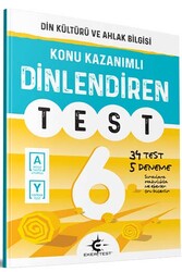 Eker Test Yayınları - Eker Test Yayınları 6.Sınıf Din Kültürü ve Ahlak Bilgisi Dinlendiren Test