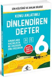 Eker Test Yayınları - Eker Test Yayınları 6.Sınıf Din Kültürü ve Ahlak Bilgisi Dinlendiren Konu Anlatımlı Defter