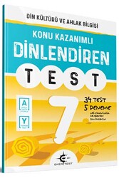 Eker Test Yayınları - Eker Test Yayınları 7.Sınıf Din Kültürü ve Ahlak Bilgisi Dinlendiren Test