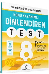Eker Test Yayınları - Eker Test Yayınları 8.Sınıf Din Kültürü ve Ahlak Bilgisi Dinlendiren Test