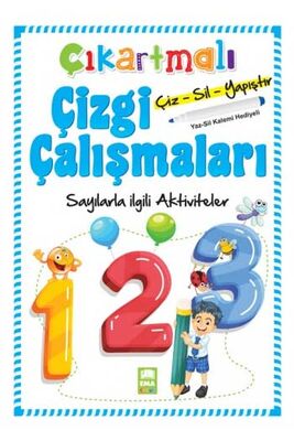 ​Ema Kitap Çıkartmalı Çizgi Çalışmaları Sayılar - 1