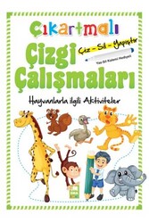 Ema Kitap - ​Ema Kitap Çıkartmalı Çizgi Çalışmaları Hayvanlar