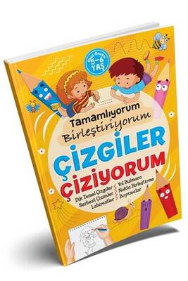 Ema Kitap Tamamlıyorum Birleştiriyorum Çizgiler Çiziyorum - 1