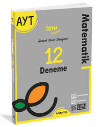 Endemik Yayınları - Endemik Yayınları 2022 AYT Matematik 12 Deneme Sınavı