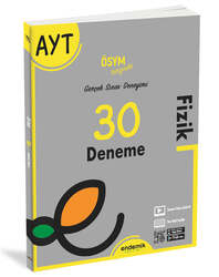 Endemik Yayınları - Endemik Yayınları 2022 AYT Fizik 30 Deneme Sınavı