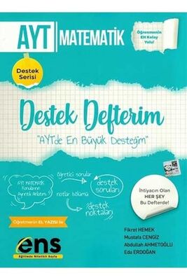 ENS Yayıncılık AYT Matematik Destek Defterim - 1