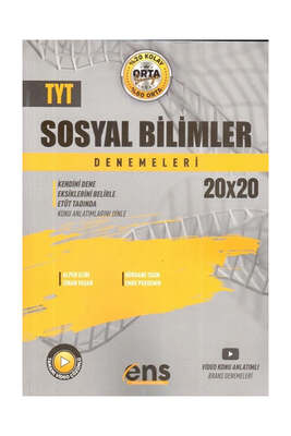 ENS Yayıncılık TYT Sosyal Bilimler 20 x 20 Deneme - 1