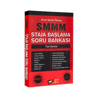 EST Yayınları SMMM Staja Başlama Tüm Dersler Soru Bankası - 1