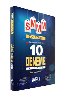 EST Yayıncılık SMMM Staja Başlama Tamamı Çözümlü 10 Deneme Sınavı - 1