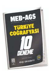 EVP Akademi 2025 MEB-AGS Türkiye Coğrafyası 10 Deneme - EVP Akademi
