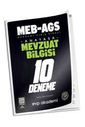 EVP Akademi 2025 MEB-AGS Mevzuat Bilgisi 10 Deneme - EVP Akademi