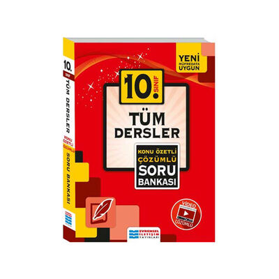 ​Evrensel İletişim Yayınları 10. Sınıf Tüm Dersler Konu Özetli Video Çözümlü Soru Bankası - 1