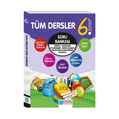 Evrensel İletişim Yayınları 6. Sınıf Tüm Dersler Soru Bankası - 1