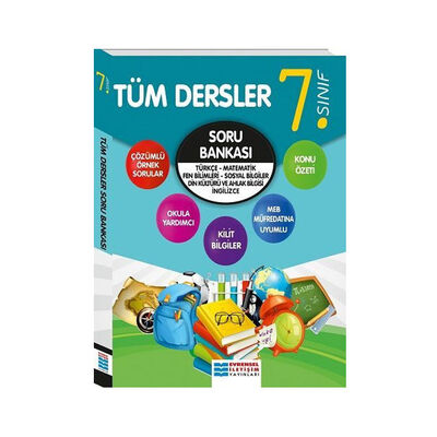 Evrensel İletişim Yayınları 7. Sınıf Tüm Dersler Soru Bankası - 1