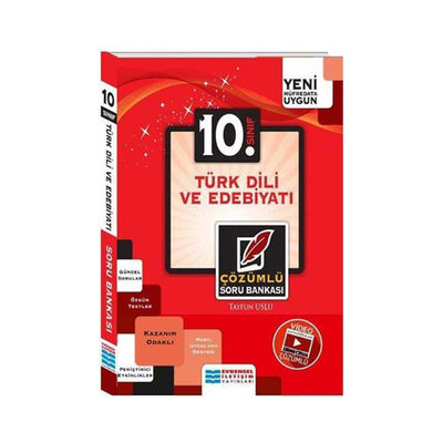 ​Evrensel İletişim Yayınları 10. Sınıf Türk Dili ve Edebiyatı Video Çözümlü Soru Bankası - 1