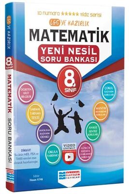 Evrensel İletişim Yayınları 8. Sınıf Matematik Video Çözümlü Soru Bankası - 1