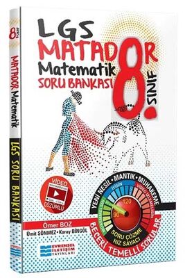 ​Evrensel İletişim Yayınları 8. Sınıf LGS Matematik Matador Video Çözümlü Soru Bankası - 1