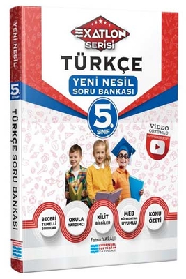 Evrensel İletişim Yayınları 5. Sınıf Türkçe Video Çözümlü Soru Bankası (Exatlon Serisi) - 1