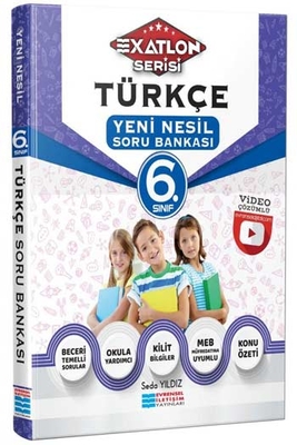 Evrensel İletişim Yayınları 6. Sınıf Türkçe Video Çözümlü Soru Bankası (Exatlon Serisi) - 1