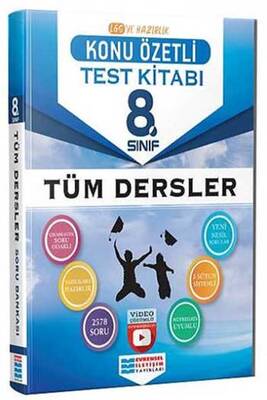 Evrensel İletişim Yayınları 8.Sınıf Tüm Dersler Konu Özetli Video Çözümlü Test Kitabı - 1