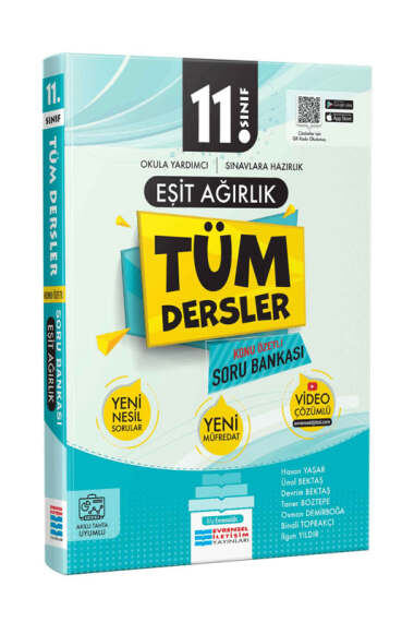 Evrensel İletişim Yayınları 11.Sınıf Tüm Dersler Eşit Ağırlık Konu Özetli Soru Bankası - 1