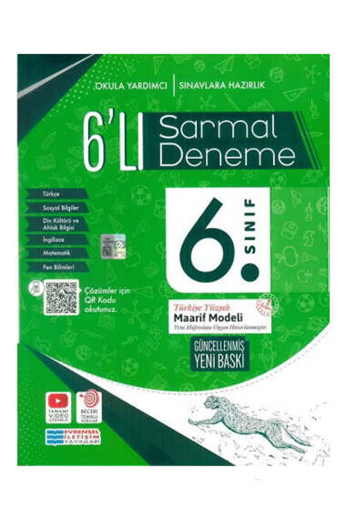 Evrensel İletişim 6.Sınıf Tüm Dersler 6'lı Sarmal Deneme - 1